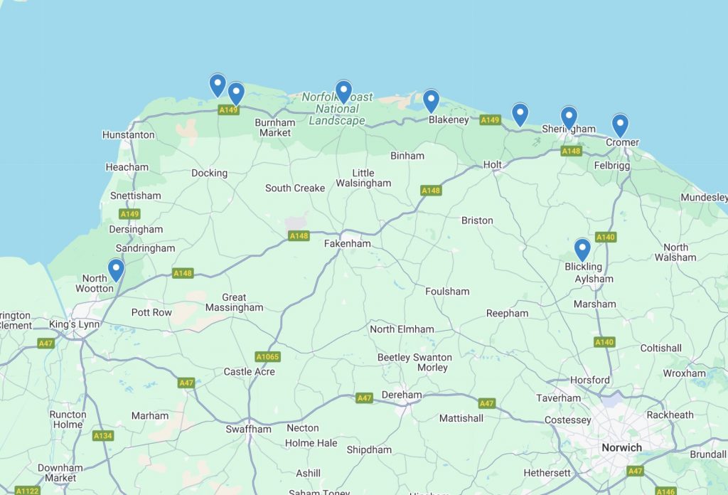 Map of where we went